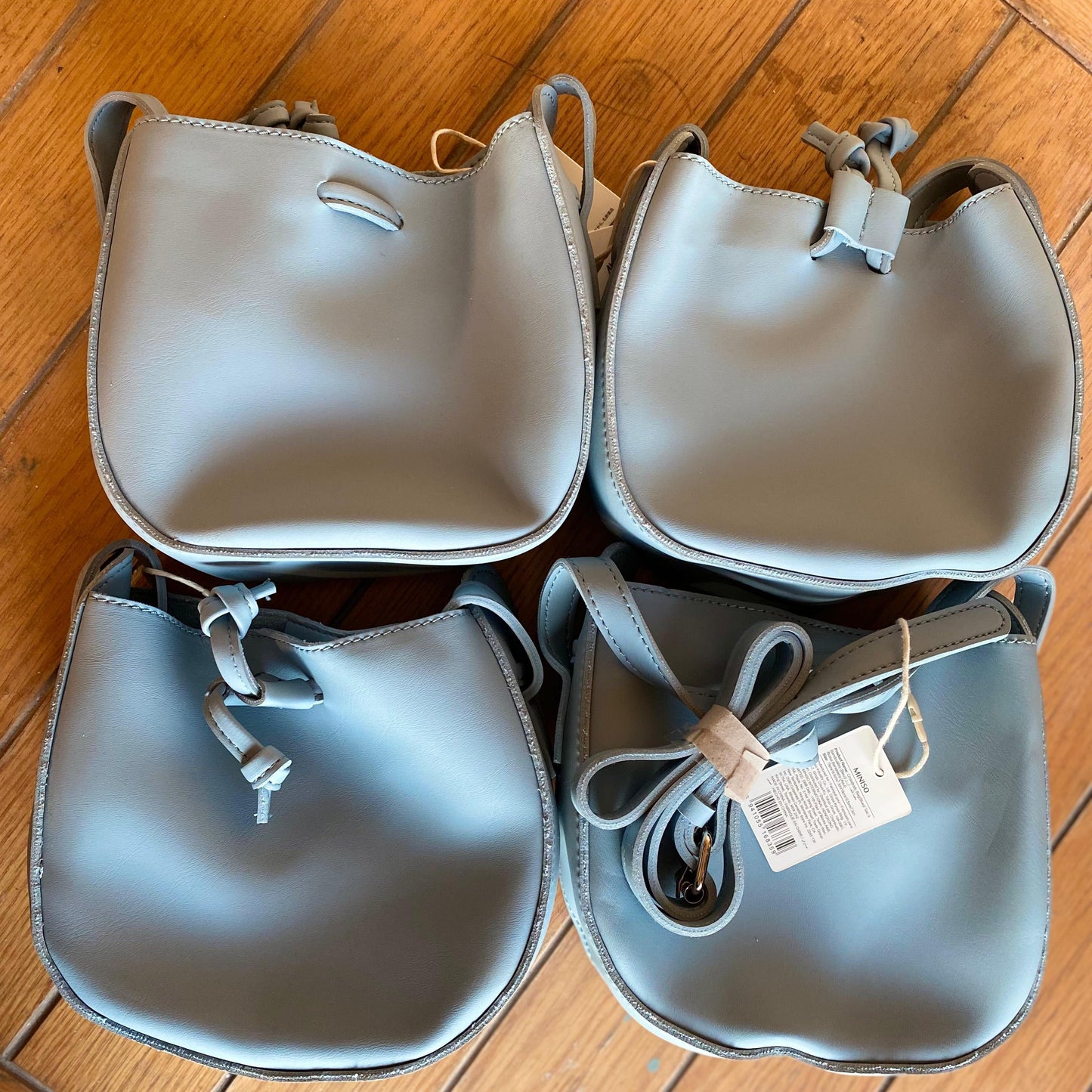 MINISO Soft Knot Bucket Bag