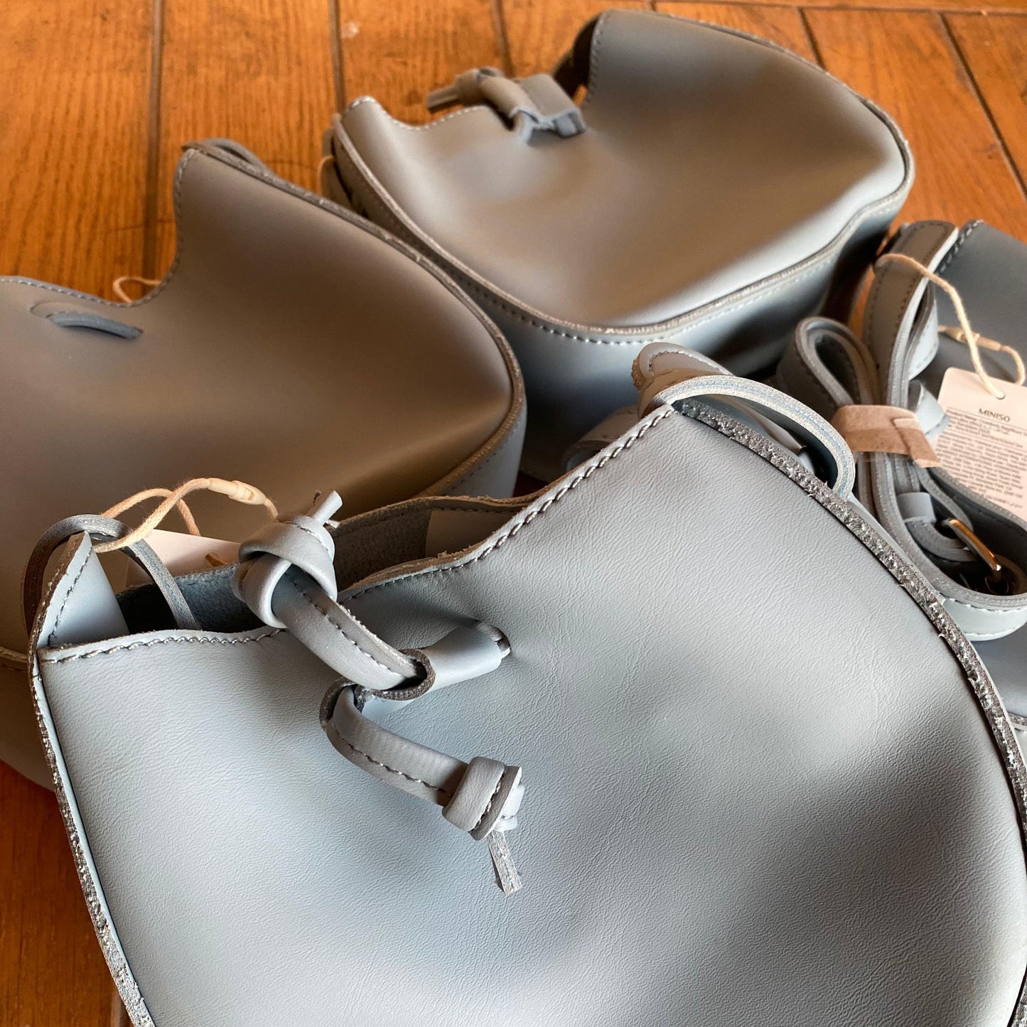 MINISO Soft Knot Bucket Bag