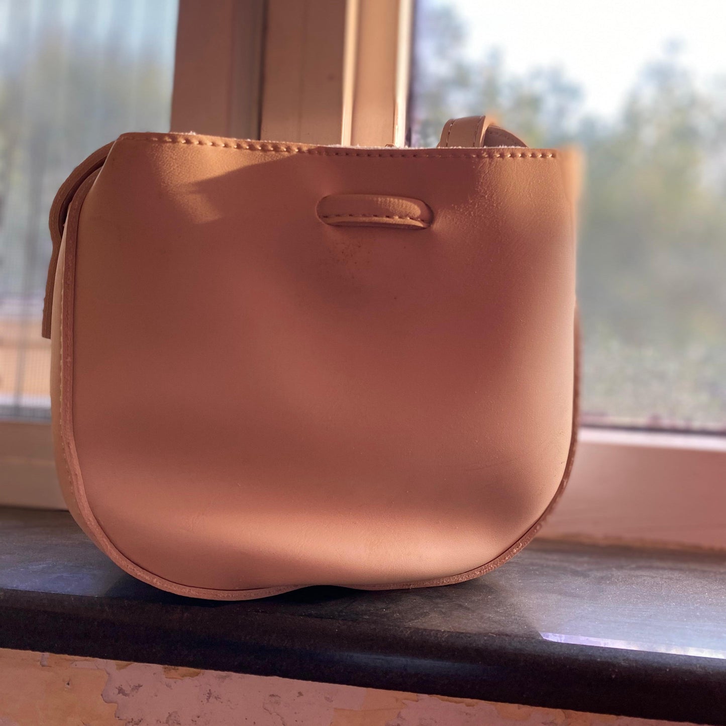MINISO Soft Knot Bucket Bag