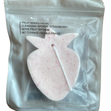 Miniso Strawberry-Shaped Konjac Facial Cleansing Sponge – Naturally Gentle Glow