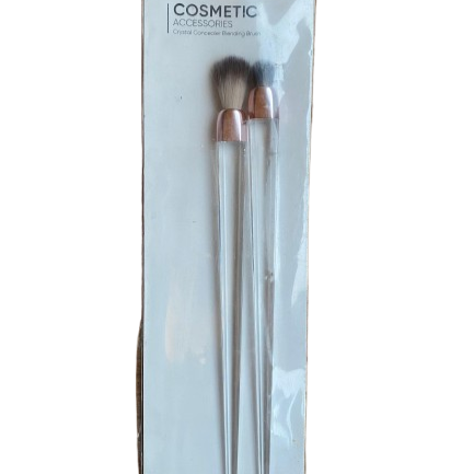 Miniso Cosmetic Accessories – 3-Piece Crystal Concealer Blending Brush Set
